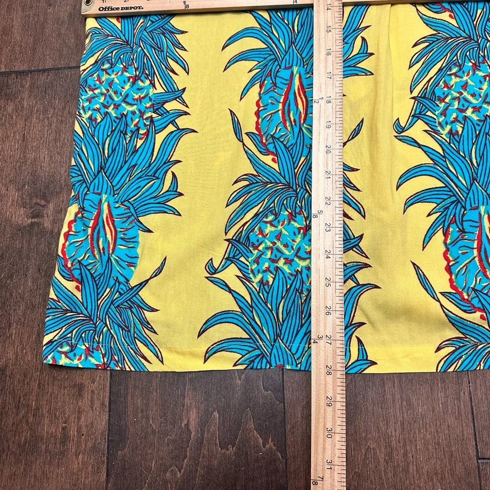 Lost Enterprises Mens Large Hawaiian Shirt NWT Floral Pineapple Nwt‎ Stretch - Picture 5 of 6